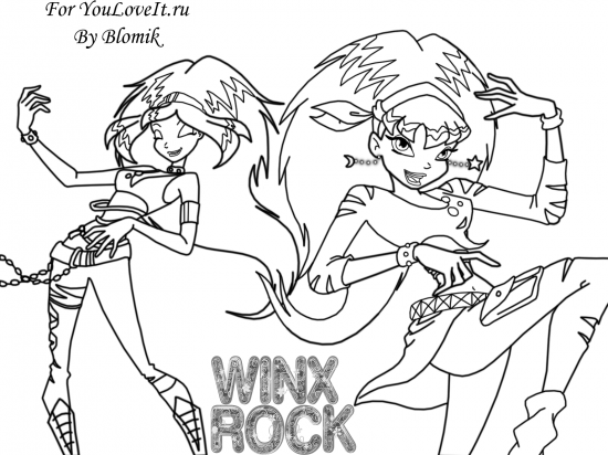 Раскраски Винкс (Winx) 19