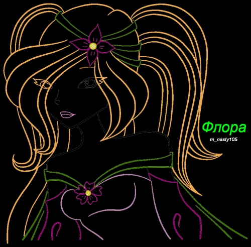 Флора раскраска