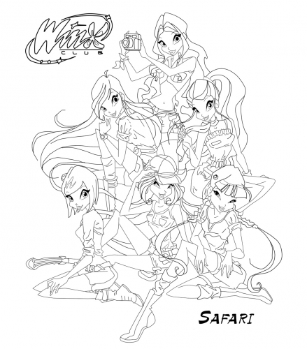 Раскраски Винкс (Winx) 131