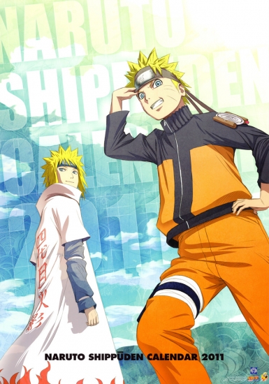 Наруто Минато, картинка из календаря naruto shippuuden 2011