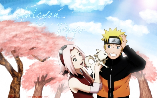 Сакура и Наруто, счастливые деньки