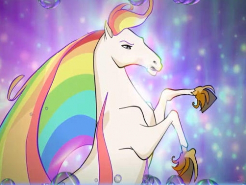 Лошадка.Кадр из пятой серии пятого сезона Винкс