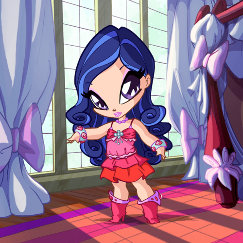 Поппикси Черри с фоном