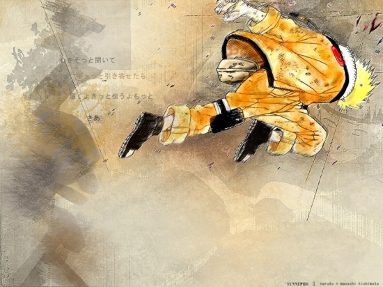 Наруто в прыжке