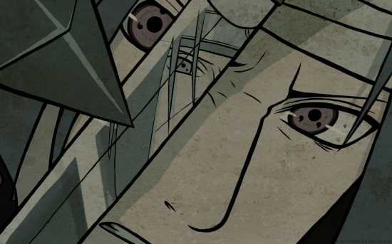 Обои Саске и отражение Итачи