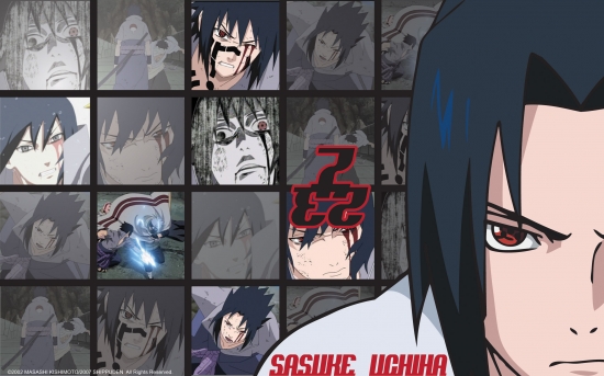 Саске широкоформатные обои