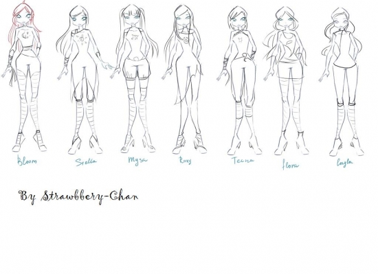 Концепт арт.Winx in W.I.T.C.H.