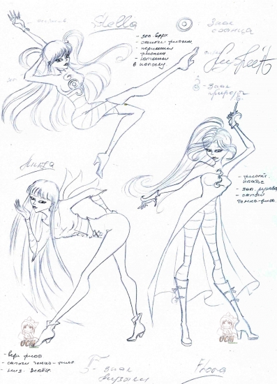 Концепт арт.Winx in W.I.T.C.H.