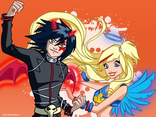 Друзья Ангелов обои на рабочий стол с Сульфусом и Раф