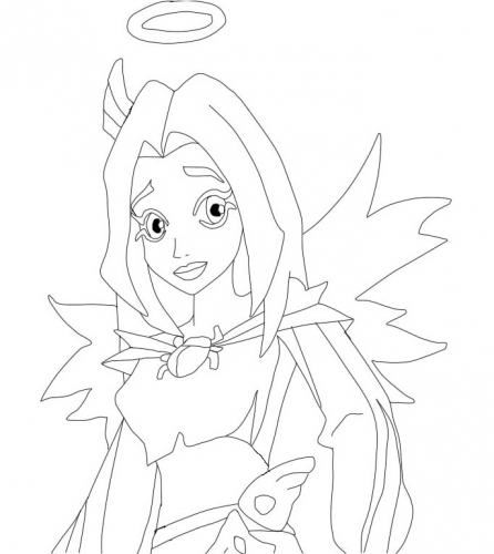 Раскраска с Рейной