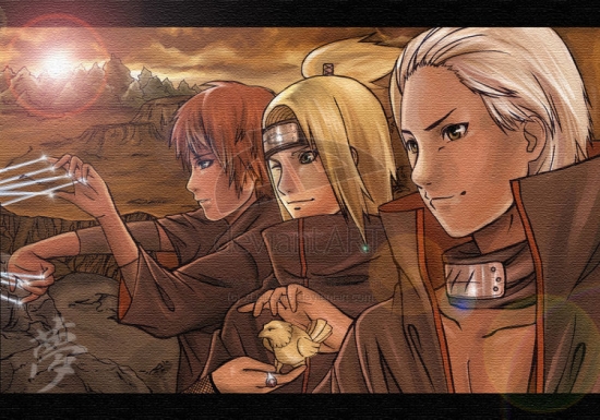 Сасори,Дейдара и Хидан