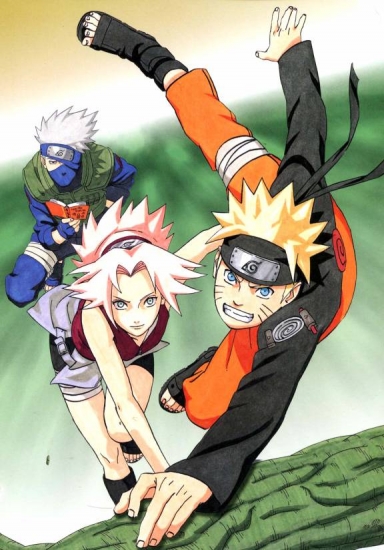 Сакура, Наруто и Какаши