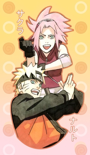 Наруто и Сакура постер