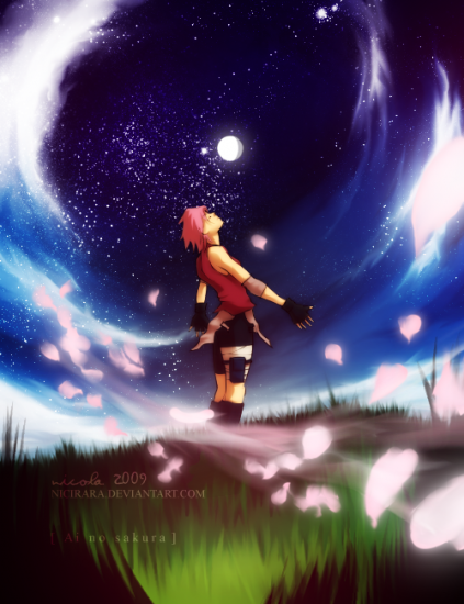 Сакура и звезды