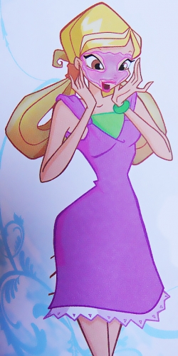 Стелла с маской на лице