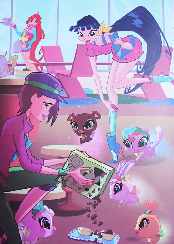 Винкс кормят волшебных питомцев