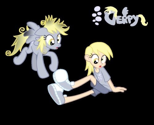 Дерпи пони и человек