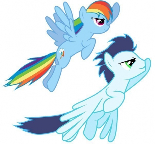 Rainbow Dash and Soarin
