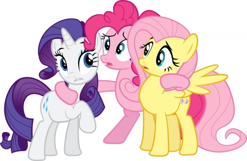 Рарити, Пинки Пай и Флаттершай