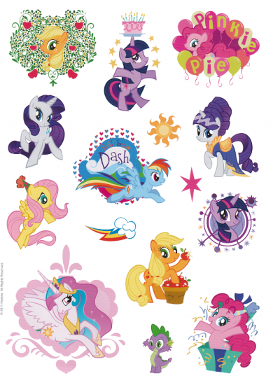 Дизайн наклеек пони Дружба это Чудо