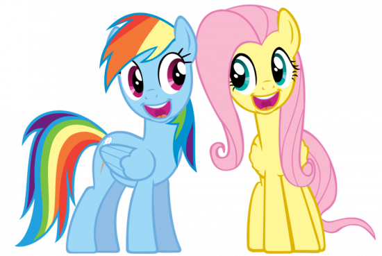 Радуга Дэш и Флаттершай