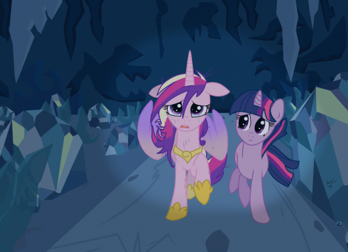 Твайлайт и Кадэнс пытаются вырваться из тюрьмы Крисалис