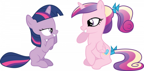 Маленькая Твайлайт и Каденс играют в свою считалочку