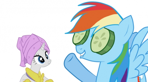 Рейнбоу Дэш  и Рарити из серии 