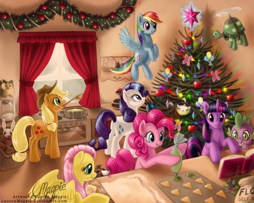 Пони празднуют Новый Год
