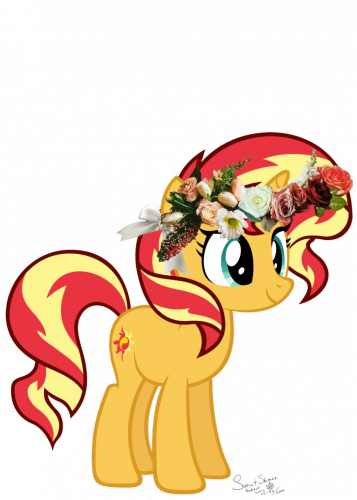 Сансет Шиммер в венке