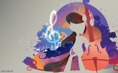 Обои силуэт пони Октавии