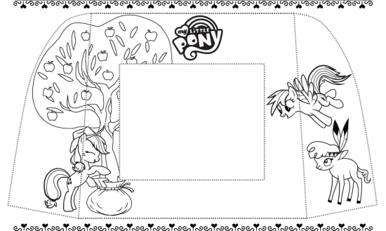 Рамка для фотографий - раскраска (Дружба это чудо)