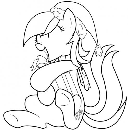 Роза новогодняя раскраска