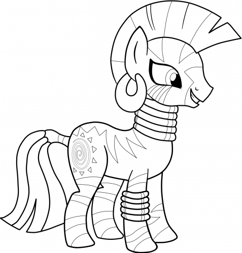 Раскраска Зекоры