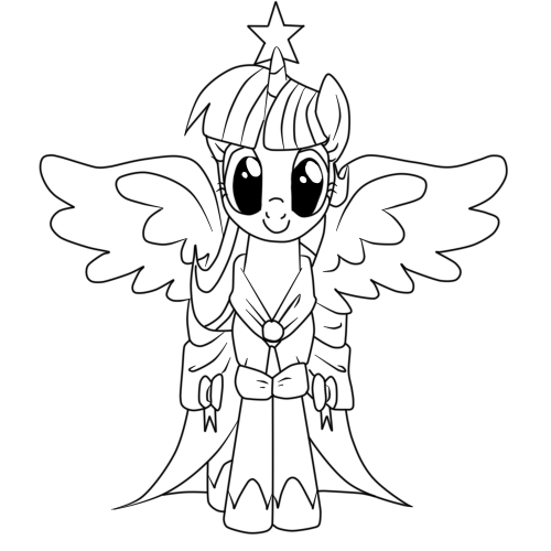 Исправленная раскраска для Ка-Анж,Принцесса Твайлайт