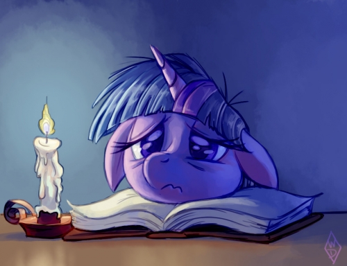 Твайлайт утомлена ночным чтением
