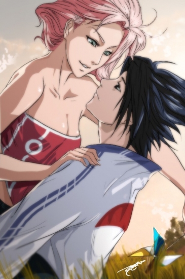 Саске вместе с Сакурой