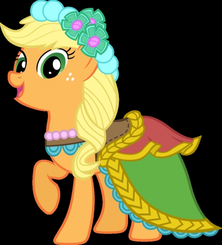 Эпплджек в платье Подружек невесты