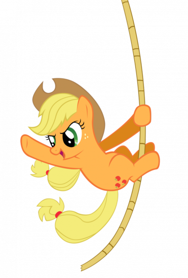 Applejack на веревке