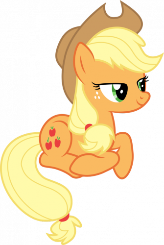 Картинка Эпплджек лежит