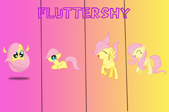 Изменения Флаттершай с возрастом