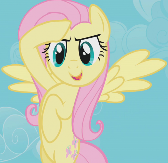 Флаттершай отдает честь