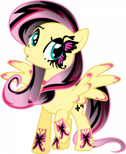 Готические пони: Флаттершай