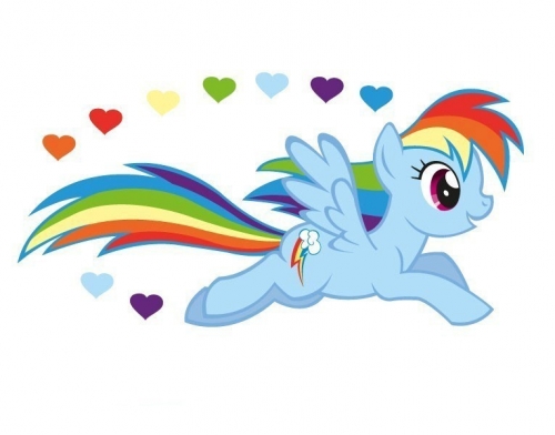 Пони Радуга с радужными сердечками