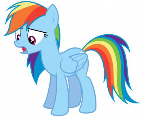 Картинка Рейнбоу Дэш без фона