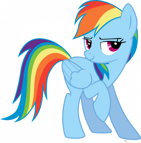 Красивая пони Радуга Дэш