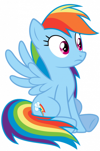 Озадаченная пони Радуга Дэш (Рейнбоу Дэш)