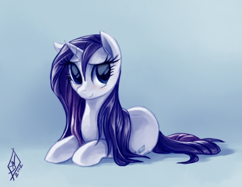 Рарити с мокрыми волосами