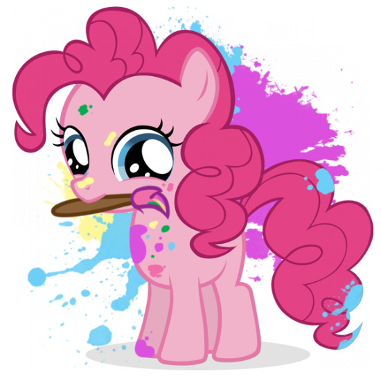 Маленькая Пинки Пай с кисточкой