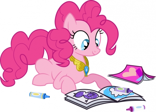 Пинки Пай рисует